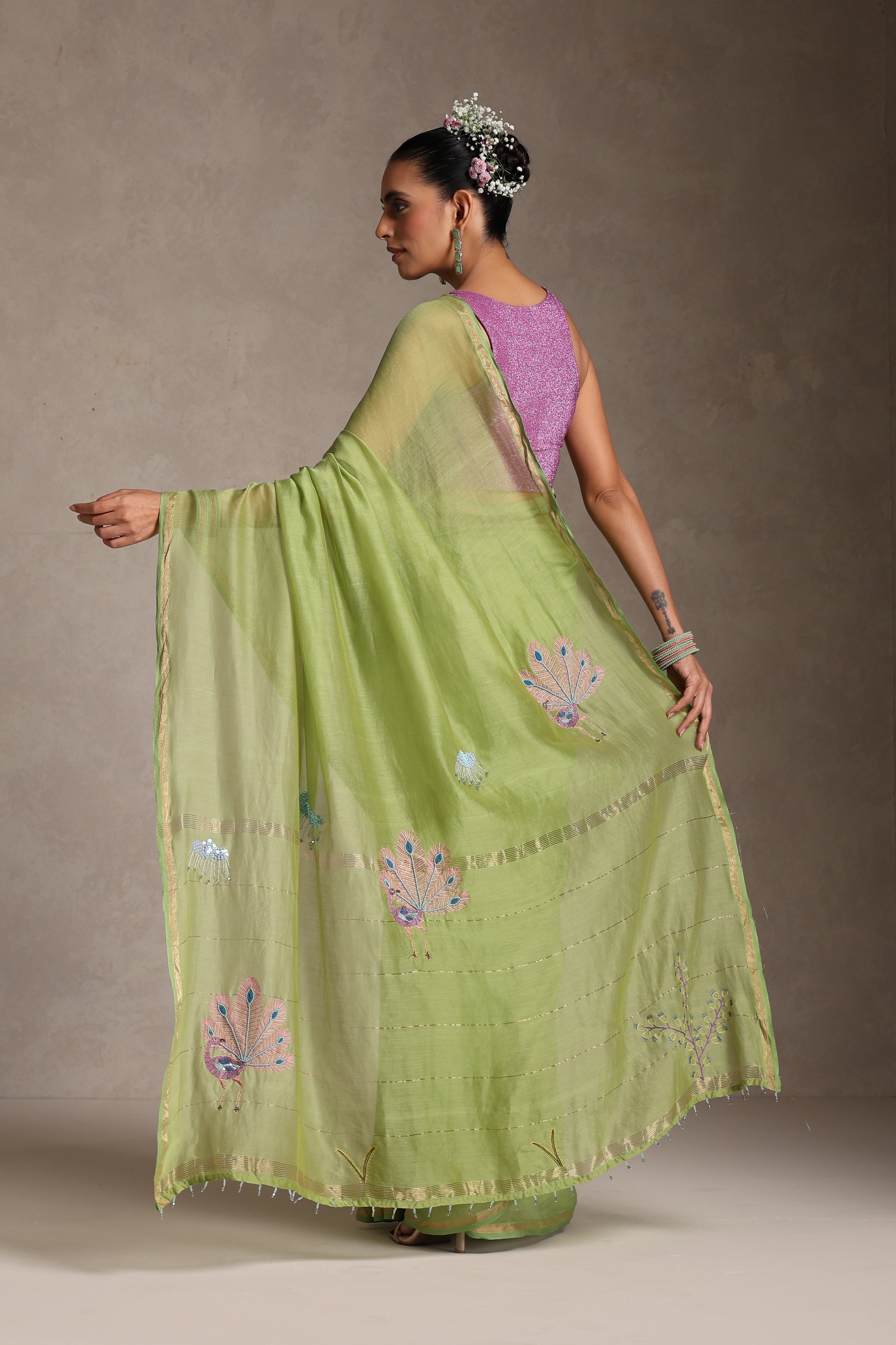 Mayūra-Meghāya मयूर मेघाय — “Peacock Beneath the Clouds”